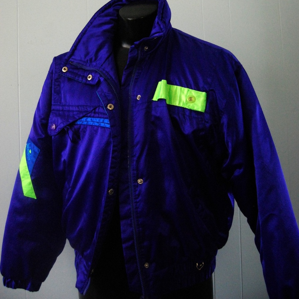 90s Obermeyer Neon Ski Jacket Winter Skiing Coat